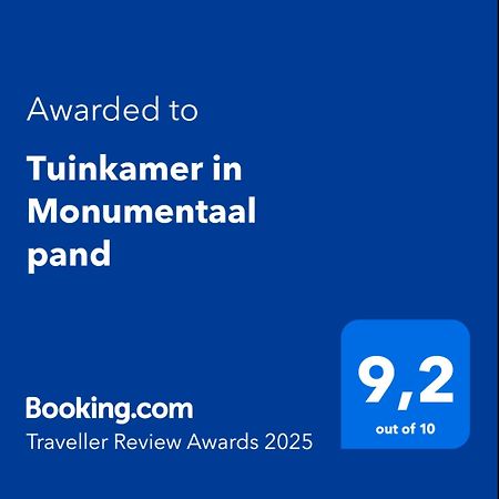 Tuinkamer In Monumentaal Pand Veere Kültér fotó